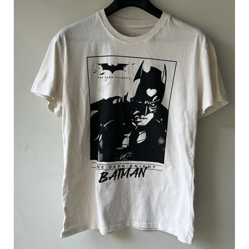 The Dark Knight Joker Batman T Shirt Men Size: M Heath Ledger Beige